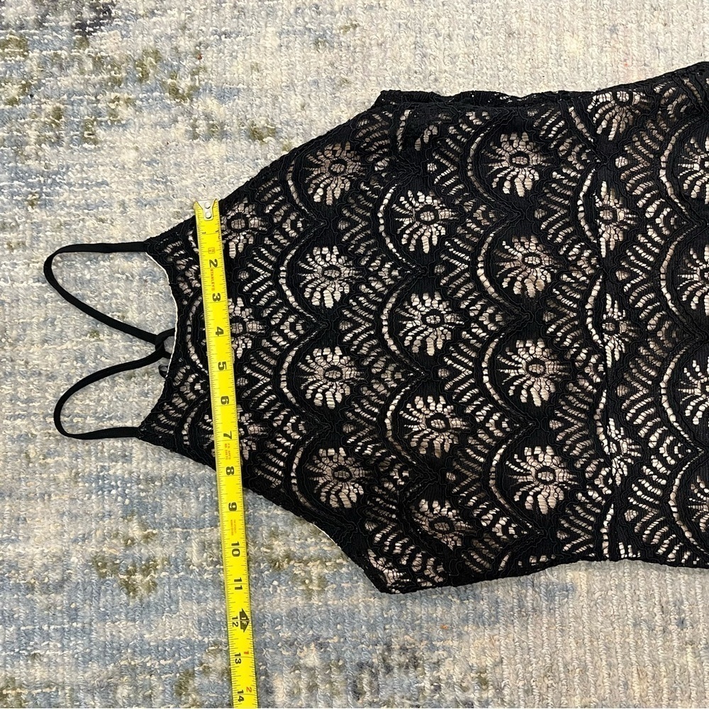 Monteau black lace dress. Like new. - Picture 10 of 13